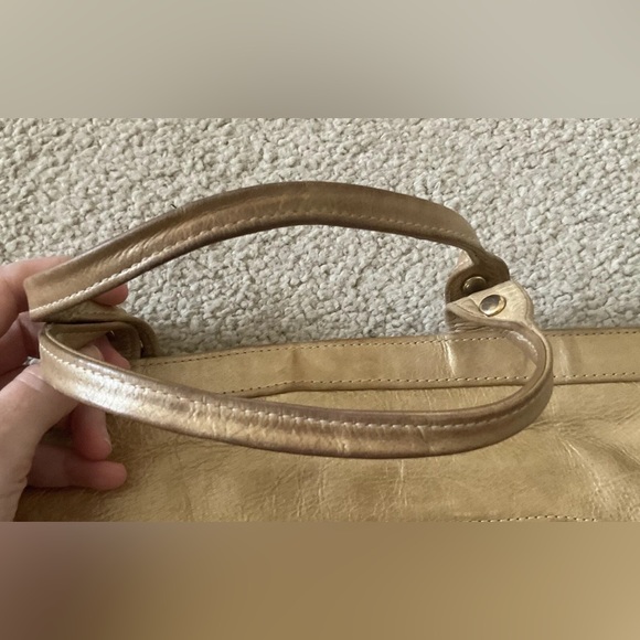 Botkier Gold Trigger Satchel Fringe Bag Handbag - Picture 9 of 16